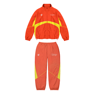 Conjunto Deportivo de Dos Piezas para Hombre, Chaqueta Cortavientos de Nailon Estampada de Invierno con Mangas Largas y Cordón Ajustable - Product Image 2