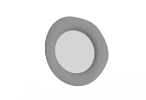 Espejo de pared de metal elegante industrial hecho a mano diseño geométrico audaz con líneas limpias uso decorativo moderno - Product Image 6