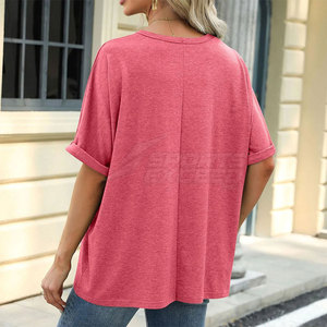 Camiseta de gran tamaño de alta calidad, manga corta, servicio OEM, camiseta de gran tamaño, diseña tu propio logotipo, camiseta de gran tamaño de verano - Product Image 3