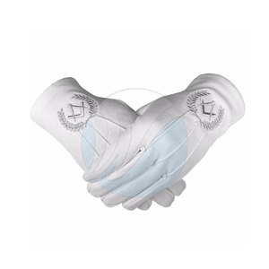 Meilleure vente Gants maçonniques confortables de couleur unie Taille personnalisée fabriqués en coton durable respirant écologique toutes saisons décontracté - Product Image 1
