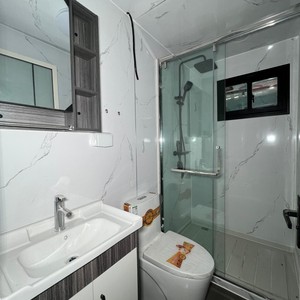 Casa de contenedores modulares de techo plano prefabricada de China de calidad confiable para cabina de alquiler turístico estilo de <span class=keywords><strong>Villa</strong></span> de lujo - Product Image 5