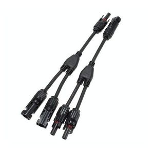 Connecteurs adaptateurs en Y MC4 M/M/F et F/F/M pour accessoires de connecteurs de câbles de panneaux solaires - Product Image 1