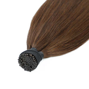 ผมต่อแบบไมโครบีด I-Tip ผมแท้ 100% เรมี่ ชาวจีน ลอนธรรมชาติ 8 นิ้ว สีน้ำตาลเกาลัด - Product Image 4