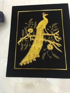 Hecho a mano Zari Zardozi Royal Sala de estar Alfombra Piedra para oración Decoración Oficina Playa Comedor Cocina Baño Puerta Disponibilidad a granel - Product Image 5