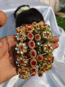 Joyería nupcial pakistaní Kundan Sheesh Phool Tikka Matha Patti banda para el cabello chapada en oro mujeres niñas accesorio étnico para el cabello regalo - Product Image 4