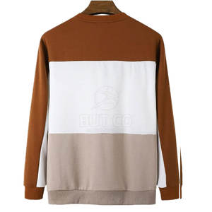 สเวตเชิ้ตระบายอากาศได้ดีคุณภาพสูงของผู้ชายผ้าฝ้ายลำลองโพลีเอสเตอร์ทำจากผ้าโพลีเอสเตอร์สีพื้นสำหรับฤดูหนาว - Product Image 2