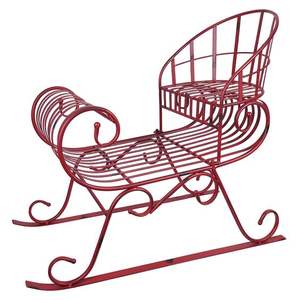 Fil métallique de grande qualité avec traîneau fini noir Occasion de Noël Véhicule décoratif Intérieur Extérieur Ornement debout - Product Image 1