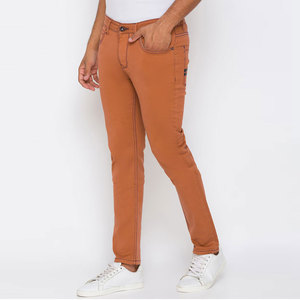 Nouveau Style Friendly Budget Solide Couleur Hommes Jeans Pantalon Taille Régulière Respirant Classique Look Hommes Jeans Pantalon - Product Image 2