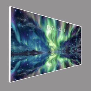Panneau chauffant infrarouge décoratif de 800 W avec impression UV phosphorescente, structure étanche et commande par application pour installation au plafond - Product Image 2