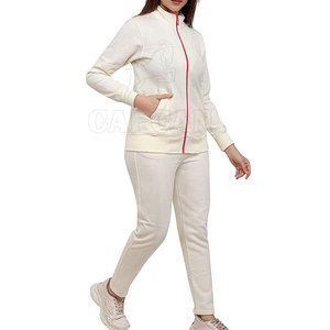 Survêtements OEM de haute qualité pour femmes 100 % coton, ensembles tendance grandes tailles, respirants, avec logo personnalisé, légers, très demandés - Product Image 3