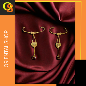 แหวนที่มีคุณภาพมั่นใจได้กับทองคำ22K ชุดเครื่องประดับเจ้าสาวแบบดั้งเดิมสำหรับขายโดยผู้ส่งออกอินเดีย - Product Image 2