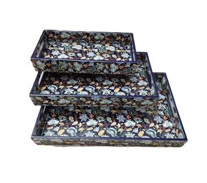 Latest Design <b>Printed</b> Serving Tray for Restaurant and Wedding Use Available at Wholesale Supply Wooden Tray - Product Image 2