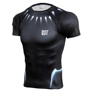 Camiseta de Compresión MMA Unisex con Estampado Personalizado, Pantalones Cortos de Compresión Blancos de Manga Larga, Secado Rápido, Spandex/Poliéster 220g, Ropa de Lucha BJJ Ajustada - Product Image 3