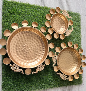 Vente chaude En Laiton Diyas Pooja Accessoires Lotus Diyas Pour La Décoration De La Maison Festival Décoration Cadeaux De Noël Diwali Cadeau - Product Image 1