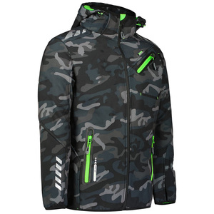 Luxe À Capuche Fermeture Éclair Élastique Poignets Vêtements D'hiver Softshell Veste Pour Hommes Musthave Respirant Essentiel Coupe-Vent Tissu Veste - Product Image 3