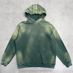 Haute qualité personnalisé hommes cravate-teint délavé Vintage lavage en détresse à capuche respirant Durable pour décontracté hiver grande taille printemps - Product Image 1