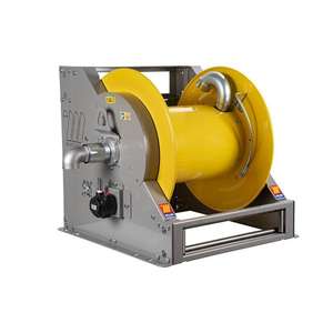 Enrouleur de tuyau industriel Meclube en acier peint FP-703 série motorisée pour huile et lubrifiants 2 ''sans tuyau - Product Image 1