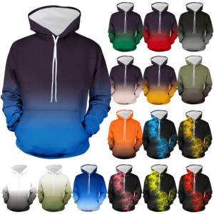 <b>Mens</b> 3D Print Hoodie 2025 Casual Pocket Hoodies Lightweight Athletic Sweatshirts with Kangaroo Pocket Blue XXXXL Size - Product Image 1
