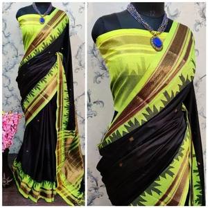 ผ้าส่าหรีผ้าฝ้ายลายขอบวิจิตรแบบพรีเมียม คอลเลคชั่นผ้าส่าหรีดีไซน์หรูหรา เนื้อผ้าเบาสบาย เหมาะสำหรับผู้หญิง - Product Image 4