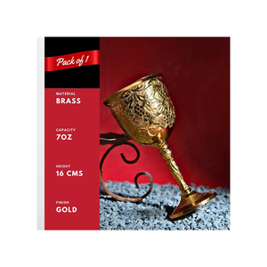 Luxury Brass <b>Goblet</b> Cup Handmade Royal Chalice | Antique Finish Medieval Decor | Elegant Gift & Table Accent Premium Collection - Product Image 5