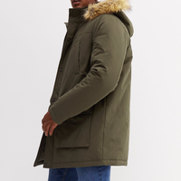 Veste parka d'hiver pour homme REDDITO SPORTS, fermeture éclair, imperméable, coupe-vent, respirante, à capuche, grande taille, doudoune d'extérieur épaisse