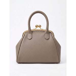 Structured Handbag in Genuine Dollaro Leather - Made in <b>Italy</b> - 26078D - Product Image 2