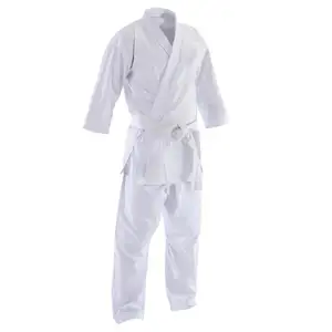 White Kids Karate Uniforms New Arrival Design With Belt Kids Uniform White Color Taekwondo Suits HE186