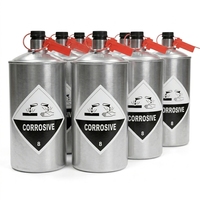 Outils d'extraction d'or alluvial, flacon métallique robuste de 34,5 kg, conteneur de stockage de liquides industriel