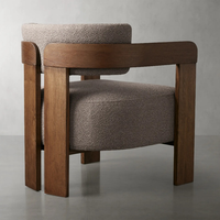 Chaise en bois rembourrée de style moderne de haute qualité pour la maison, l'hôtel, le salon ou le mobilier scolaire