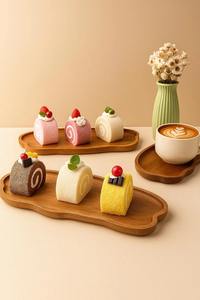 Plateau de service en bois artisanal de qualité supérieure pour le petit-déjeuner, le thé et le café ou la décoration intérieure, disponible à un prix abordable - Product Image 3