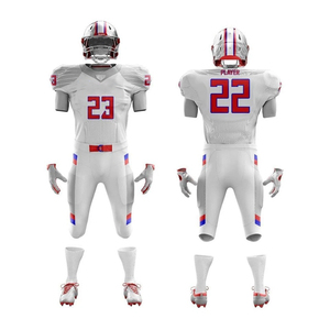 Ensemble de maillot de football américain personnalisé en tissu extensible respirant, séchage rapide, évacuation de l'humidité, anti-UV, durable - Product Image 4