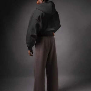 Haute qualité personnalisé blanc français éponge sweat à capuche pour hommes Streetwear surdimensionné goutte épaule sweats à capuche pour l'usine - Product Image 3