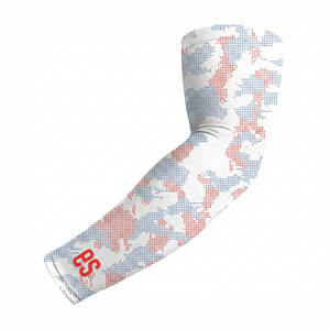 Venta al por mayor de mangas de compresión personalizadas sin costuras de alta elasticidad para gimnasio y entrenamiento, soporte muscular, directo de fábrica. - Product Image 3