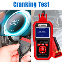 Escáner Automotriz, Herramienta de Diagnóstico de Batería, Analizador KONNWEI KW880 con Pantalla a Color de 2.8 Pulgadas, Lector de Códigos OBD2 EOBD