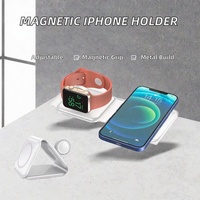 Support de téléphone portable magnétique en métal réglable et robuste pour bureau