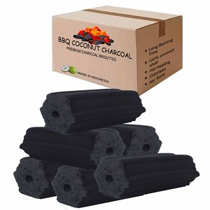 ถ่านก้อนถ่านแบบอินโดนีเซียเปลือกมะพร้าวธรรมชาติสำหรับงานปาร์ตี้กลางแจ้งสินค้าจากอินโดนีเซีย - Product Image 1