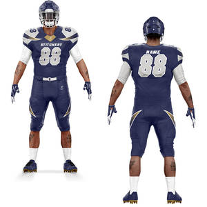 Uniforme de equipo de fútbol americano bordado personalizado nombre Número conjunto completo práctica Gamewear para hombres jóvenes - Product Image 4
