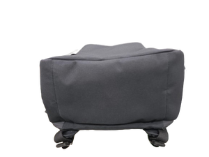 Equipaje de viaje de poliéster reciclado impermeable todo en uno Mochila de lona negra de gran capacidad con cierre de cremallera Unisex - Product Image 4