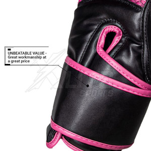 Wholesale Leather Boxing <b>Gloves</b> with Hook & Loop Closure Lightweight Customizable for Fitness/Training Sessions - Product Image 4