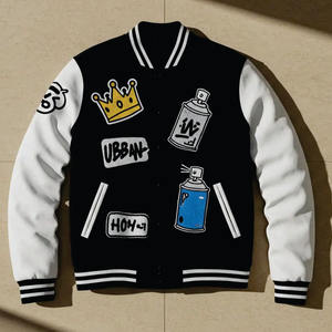 Chaqueta universitaria de lana personalizada de alta calidad para hombre, ropa de calle de invierno de talla grande con bordado Letterman Team Sports Inspiration - Product Image 6