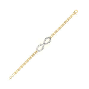18K <b>Gold</b> Lab Grown Diamond Bracelet Beautiful Diamond Bracelets & <b>Bangles</b> - Product Image 3