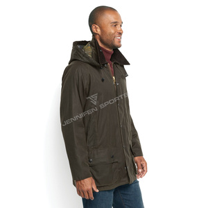 Chaqueta de Caza Impermeable y Transpirable para Hombre, Diseño Nuevo, de Lona Encerada de Algodón, con Logotipo Personalizado, Hecha a Medida Profesionalmente - Product Image 5