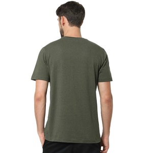 100% coton kaki T-Shirts pour hommes et femmes été col rond personnalisé imprimé lourd surdimensionné haut de haute qualité - Product Image 5