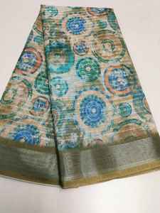 Nueva colección de vestido de algodón suave negro Material seda Color negro Saree con mangas completas Sari de boda para mujeres y niñas - Product Image 3