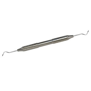 Spatule en acier inoxydable de qualité supérieure 204S, instrument d'hygiène dentaire à double extrémité pour l'élimination de la plaque et du tartre, fabriqué au Pakistan - Product Image 3