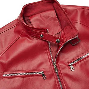 Produit le plus vendu Veste supérieure en cuir Meilleurs vestes en cuir minces pour hommes d'hiver Veste en cuir de conception personnalisée pour homme - Product Image 4