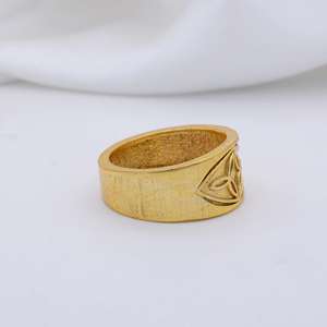 À la mode 14k or rempli Dainty minimaliste Designer bague de fiançailles en gros laiton femmes mode bijoux fêtes anniversaires - Product Image 2