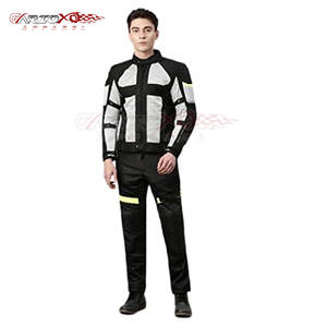 Veste d'équitation en Cordura avec doublure intérieure douce et coque en polyester pour hommes Veste de moto robuste pour motards - Product Image 3