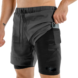 Pantalones cortos de color sólido de nuevo estilo para hombres con bolsillos Gimnasio Entrenamiento Deportes Correr Últimos pantalones cortos para hombres de secado rápido - Product Image 1