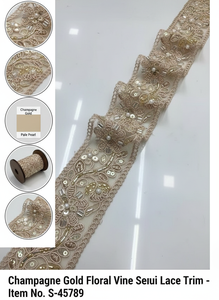 Sustainable Fancy Beaded Mesh Embroidery Lace <b>Trim</b> Handmade Luxury Wedding Dresses Home Textiles Curtains Skirts Accessories-for - Product Image 2